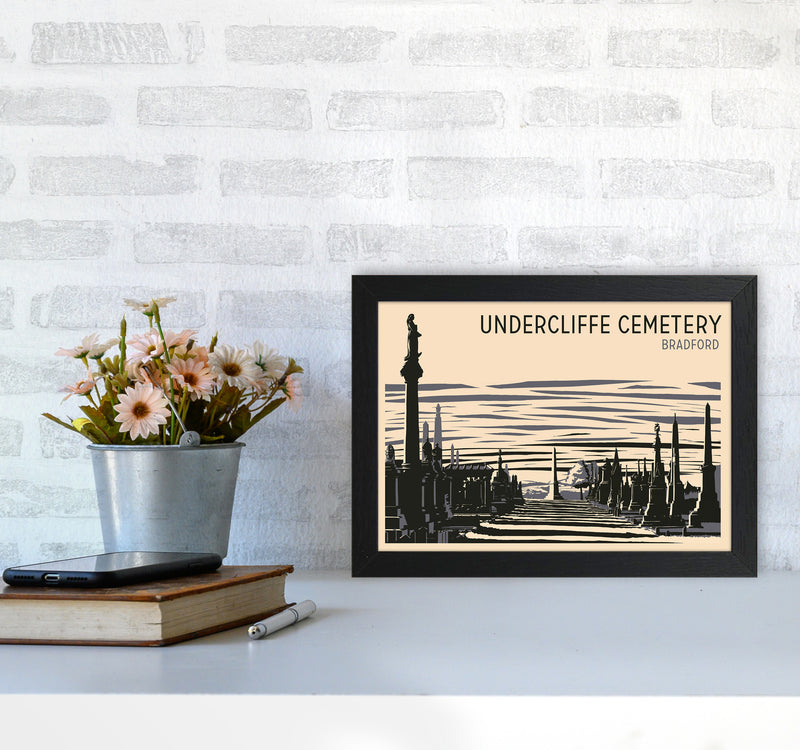 Undercliffe Cemetery copy Travel Art Print by Richard O'Neill A4 White Frame