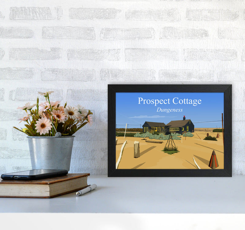 Prospect Cottage Travel Art Print by Richard O'Neill A4 White Frame