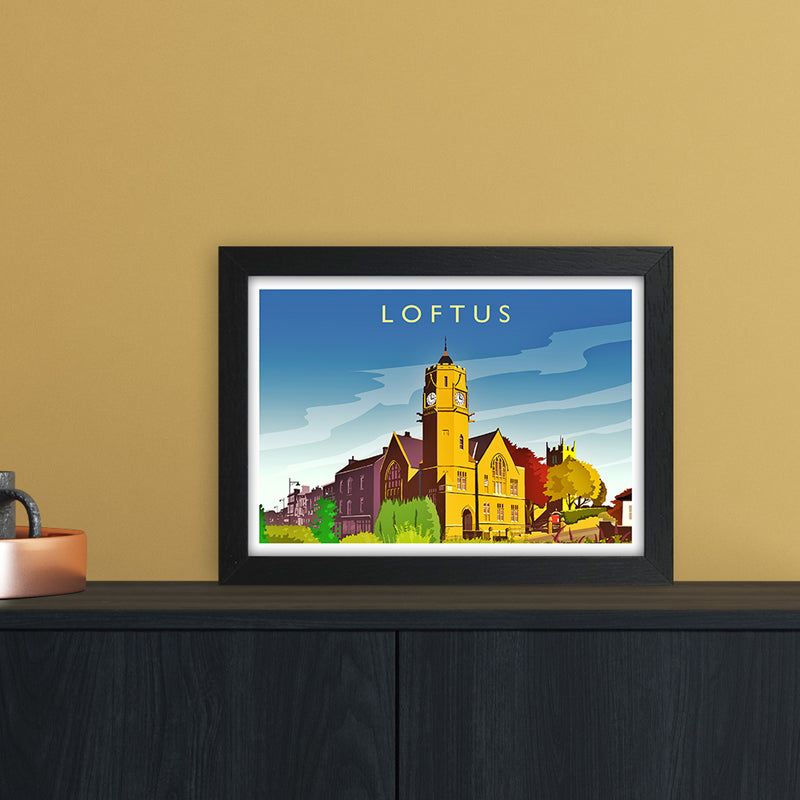 Loftus 2 Travel Art Print by Richard O'Neill A4 White Frame