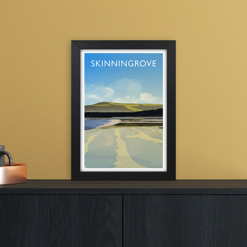 Skinningrove 2 Portrait Travel Art Print by Richard O'Neill A4 White Frame