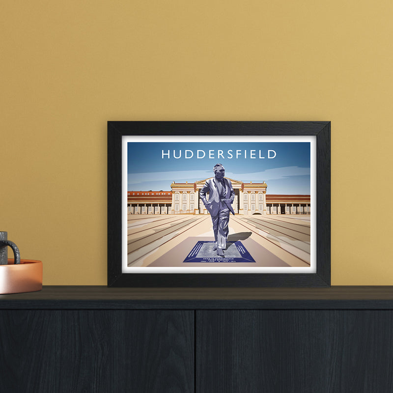 Huddersfield Travel Art Print by Richard O'Neill A4 White Frame