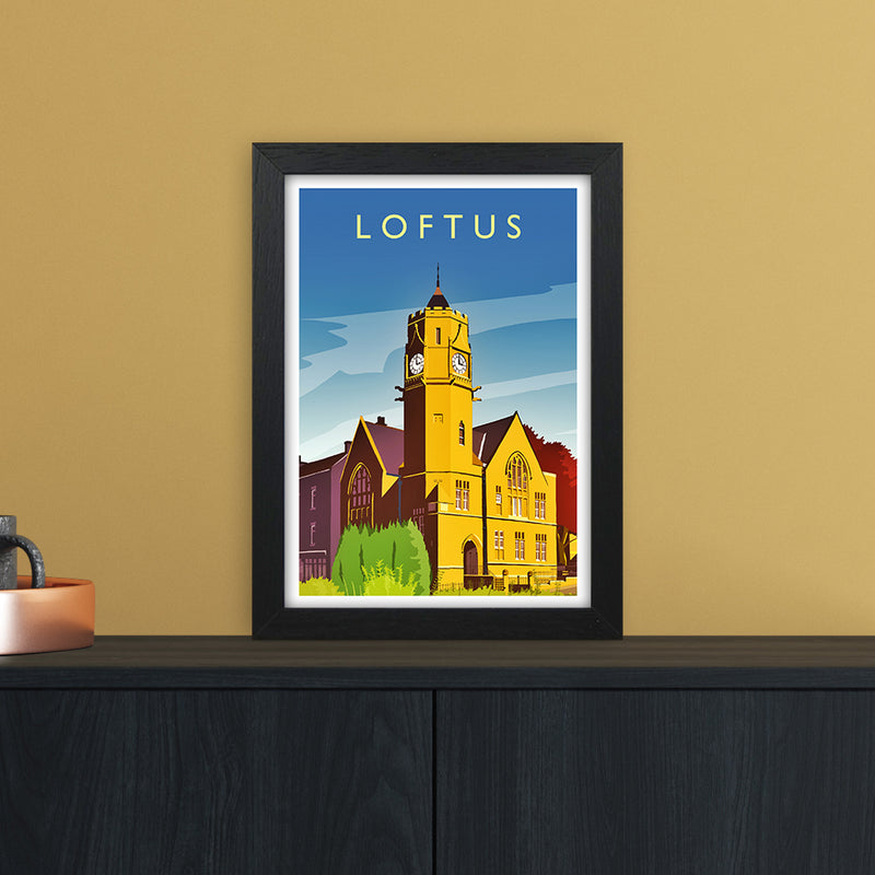 Loftus 2 Portrait Travel Art Print by Richard O'Neill A4 White Frame