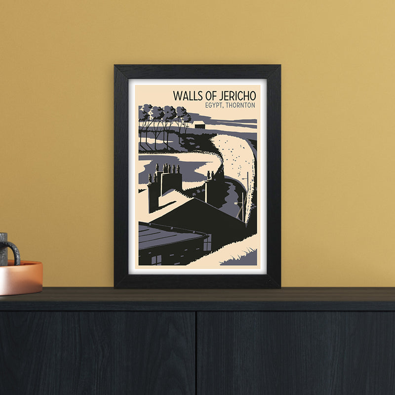 Walls of Jericho Travel Art Print by Richard O'Neill A4 White Frame