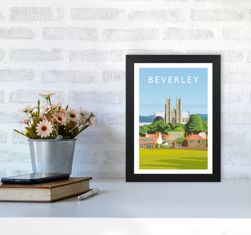 Beverley 3 portrait Travel Art Print by Richard O'Neill A4 White Frame