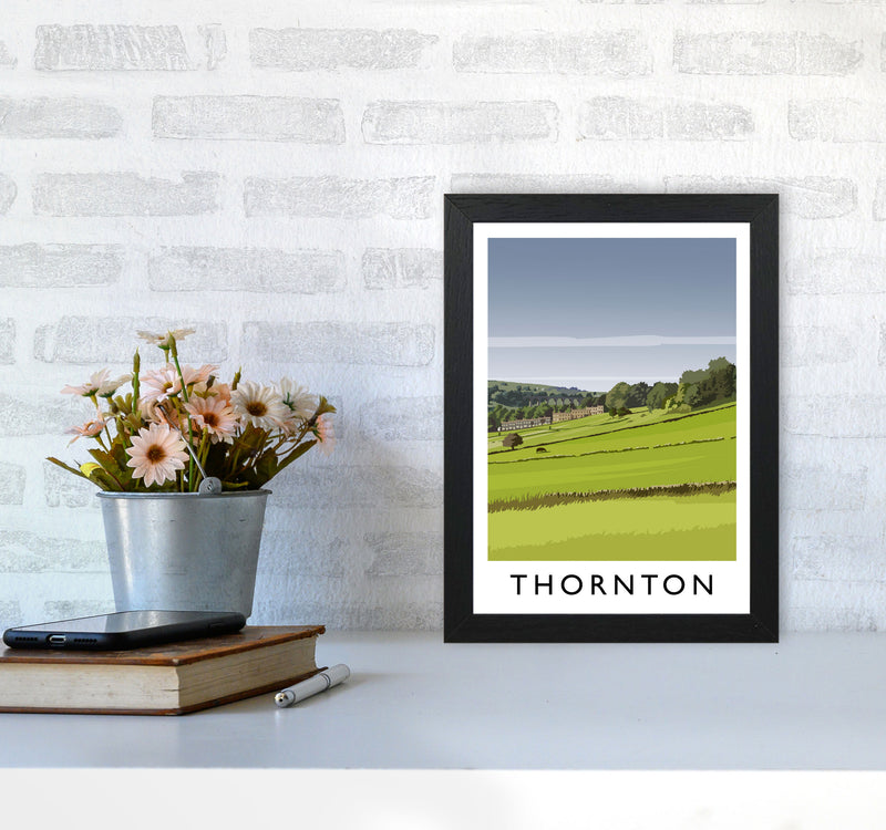 Thornton portrait Travel Art Print by Richard O'Neill A4 White Frame