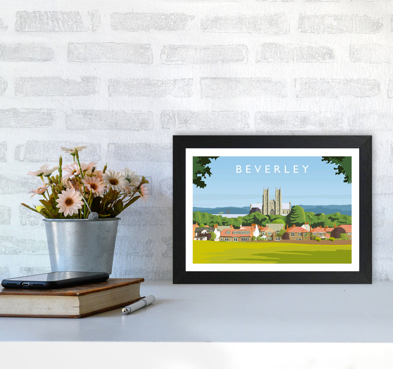 Beverley 3 Travel Art Print by Richard O'Neill A4 White Frame