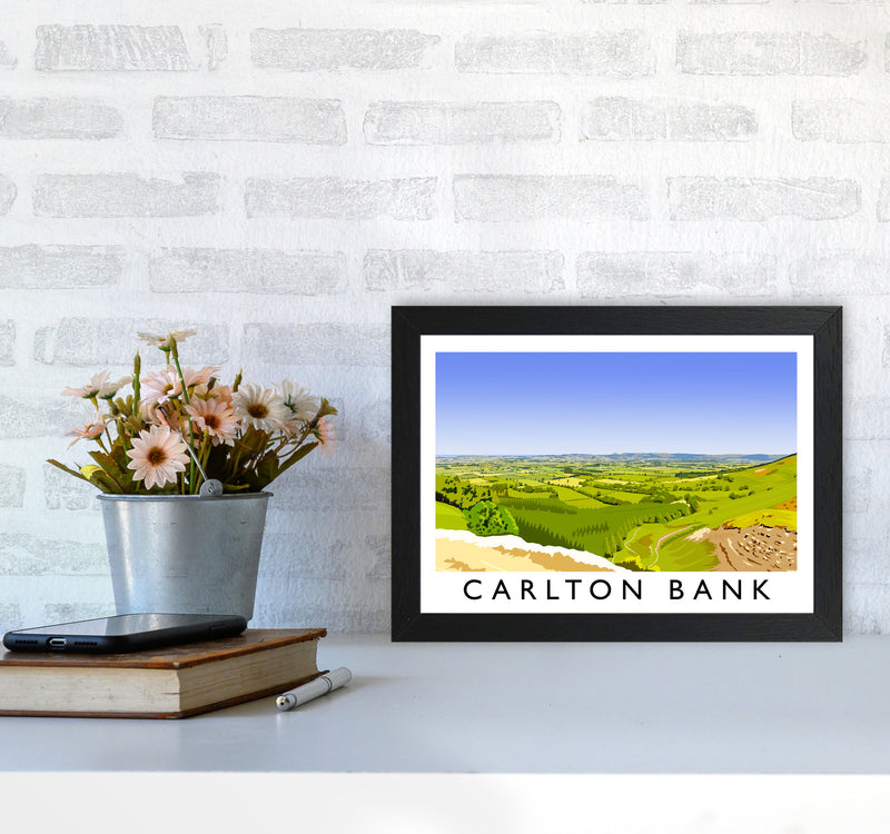 Carlton Bank Travel Art Print by Richard O'Neill A4 White Frame