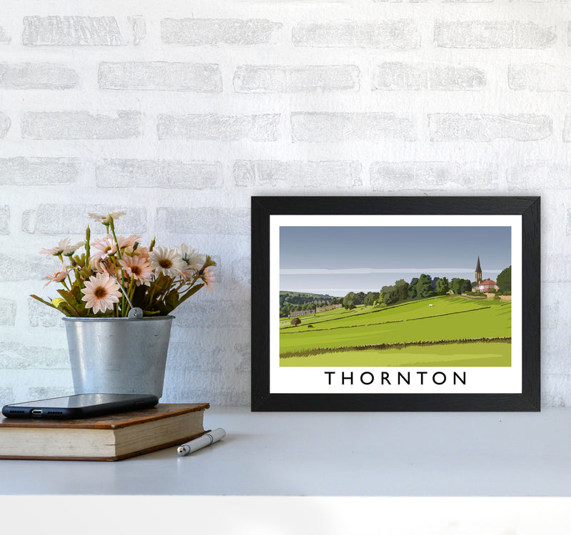 Thornton Travel Art Print by Richard O'Neill A4 White Frame