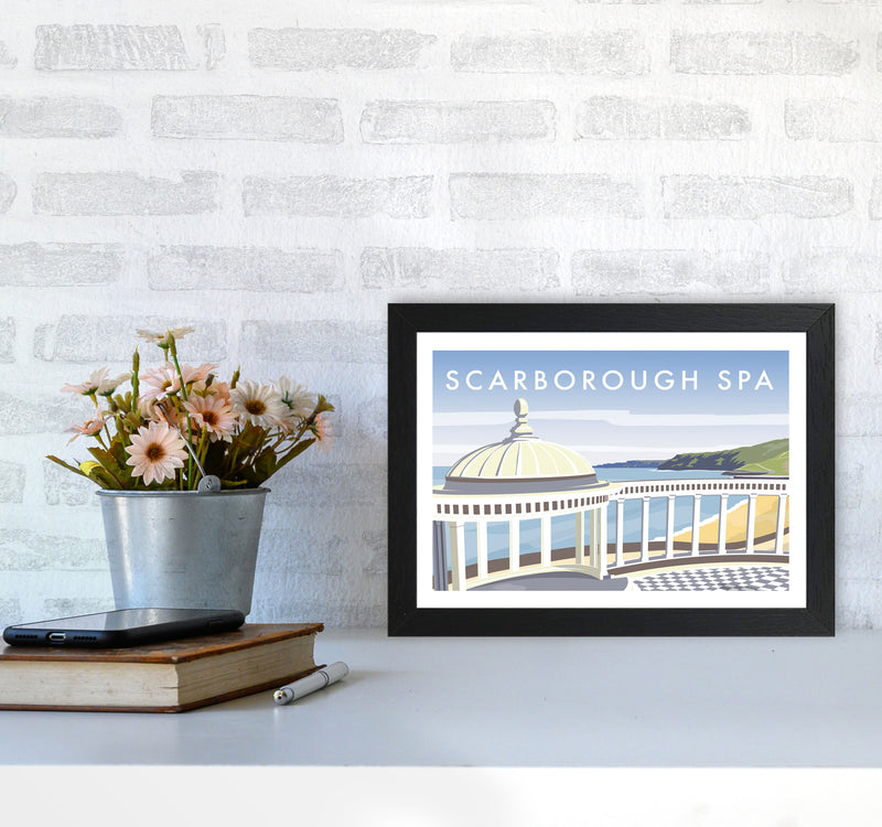 Scarborough Spa Travel Art Print by Richard O'Neill A4 White Frame