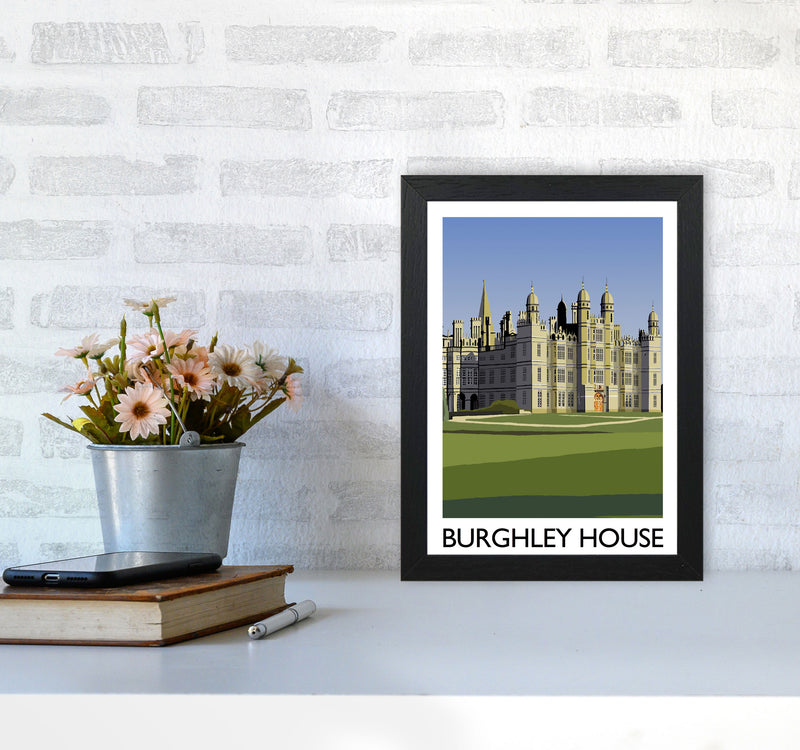 Burghley House by Richard O'Neill A4 White Frame