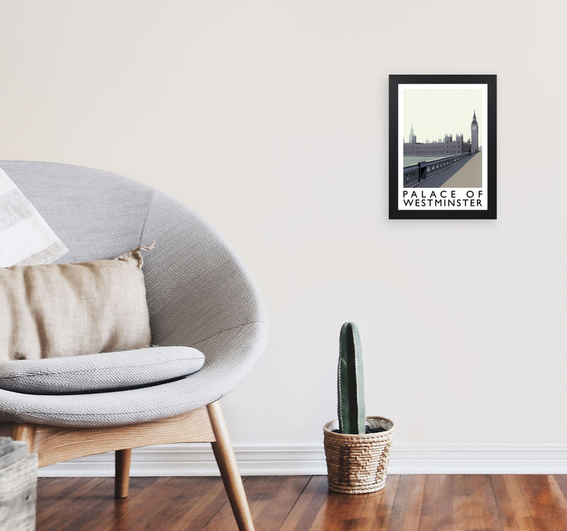 Palace Of Westminster by Richard O'Neill A4 White Frame