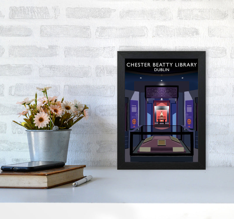 Chester Beatty Library by Richard O'Neill A4 White Frame