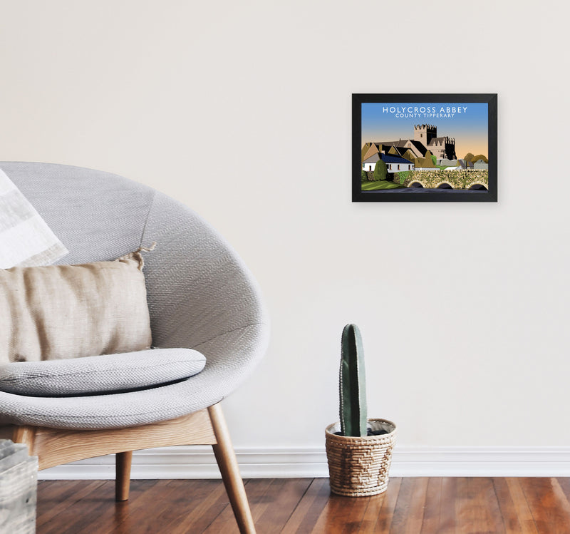 Holycross Abbey by Richard O'Neill A4 White Frame