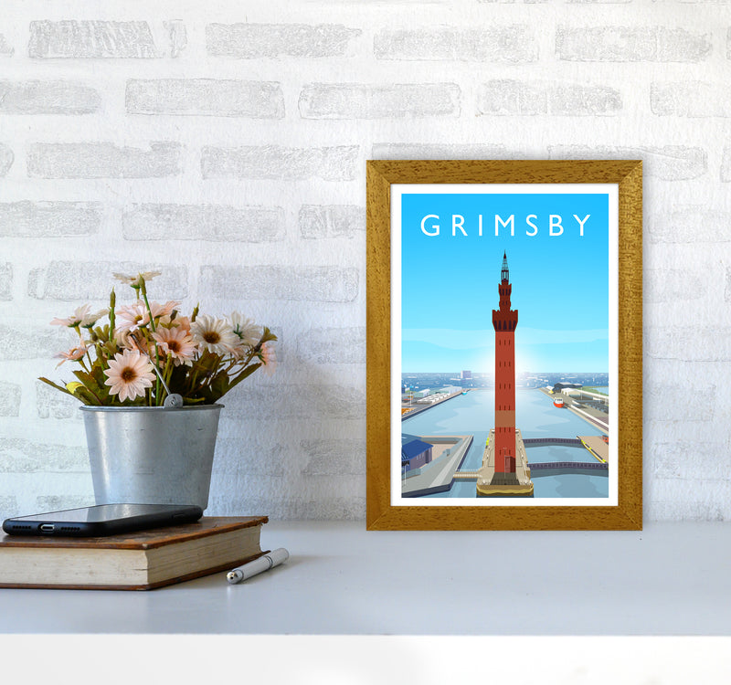 Grimsby Portrait Art Print by Richard O'Neill A4 Print Only