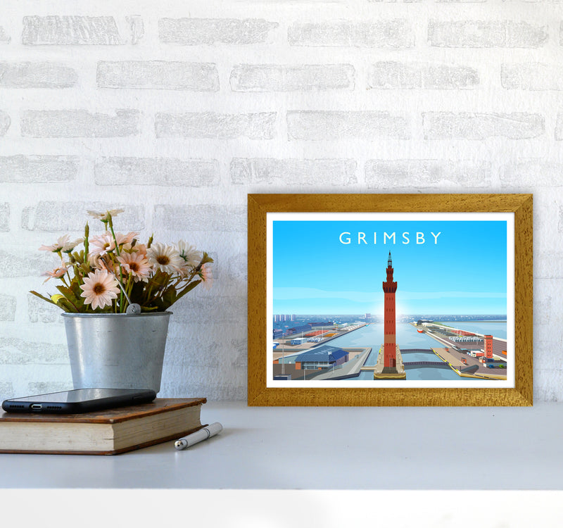 Grimsby Art Print by Richard O'Neill A4 Print Only