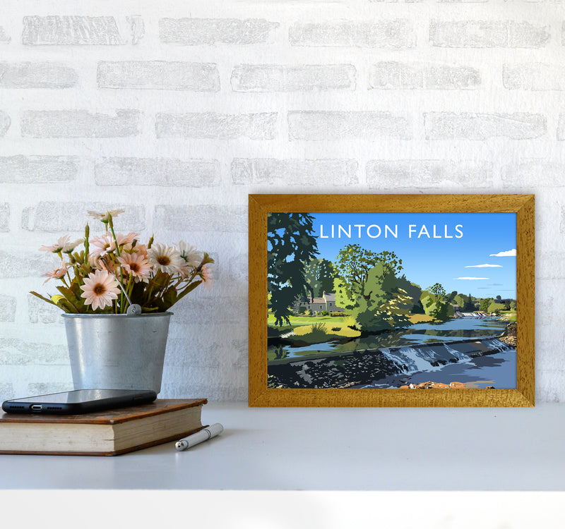 Linton Falls Travel Art Print by Richard O'Neill A4 Print Only