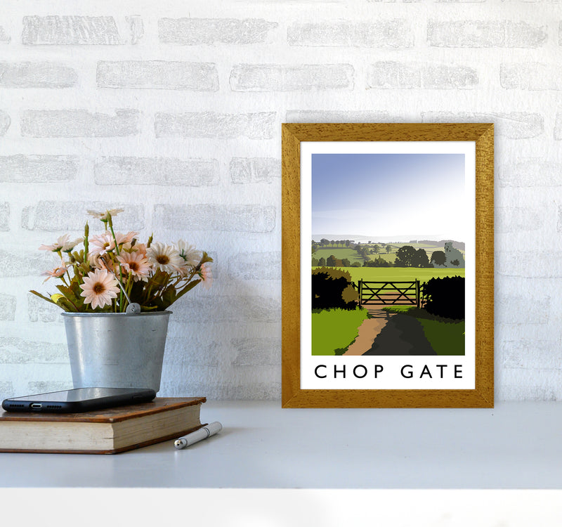 Chop Gate portrait Travel Art Print by Richard O'Neill A4 Print Only