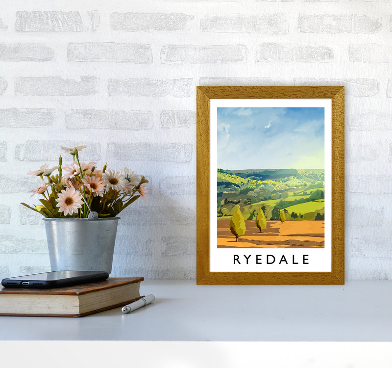 Ryedale portrait Travel Art Print by Richard O'Neill A4 Print Only