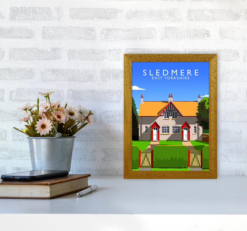 Sledmere portrait Travel Art Print by Richard O'Neill A4 Print Only