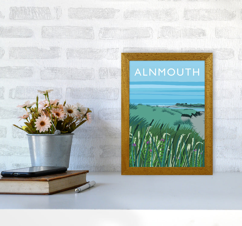 Alnmouth portrait Travel Art Print by Richard O'Neill A4 Print Only