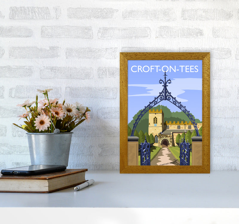 Croft-on-Tees Travel Art Print by Richard O'Neill A4 Print Only