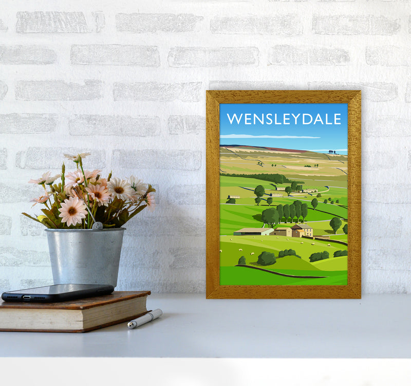 Wensleydale 3 portrait Travel Art Print by Richard O'Neill A4 Print Only