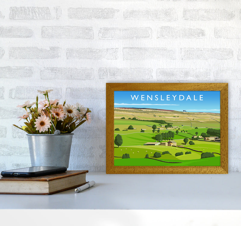 Wensleydale 3 Travel Art Print by Richard O'Neill A4 Print Only
