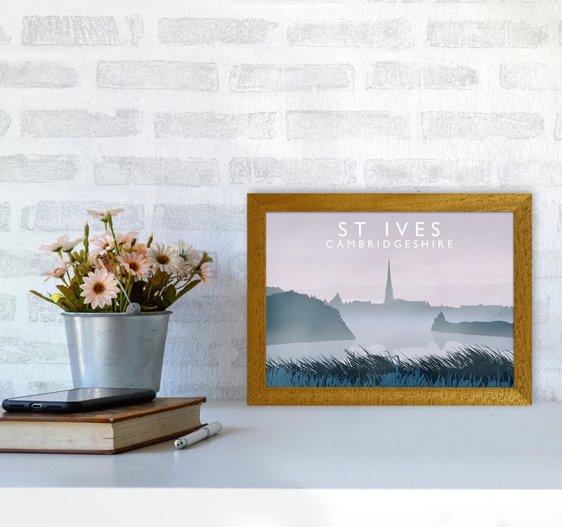 St Ives Travel Art Print by Richard O'Neill A4 Print Only