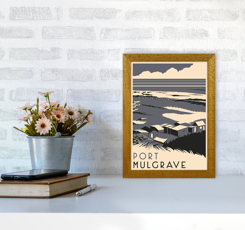 Port Mulgrave portrait Travel Art Print by Richard O'Neill A4 Print Only