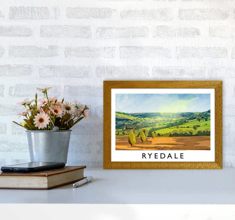 Ryedale Travel Art Print by Richard O'Neill A4 Print Only