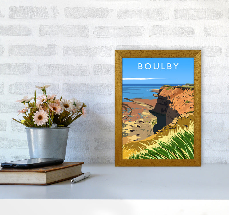 Boulby portrait Travel Art Print by Richard O'Neill A4 Print Only