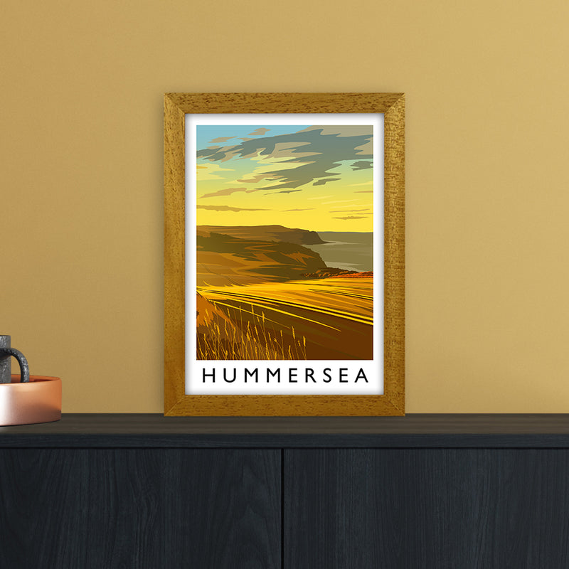 Hummersea Portrait Travel Art Print by Richard O'Neill A4 Print Only