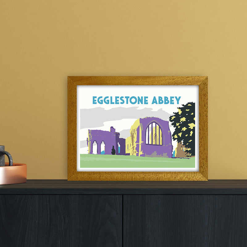Egglestone Abbey Travel Art Print by Richard O'Neill A4 Print Only