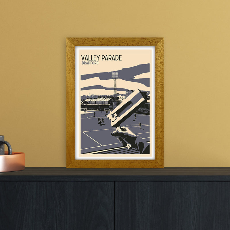 Valley Parade Travel Art Print by Richard O'Neill A4 Print Only