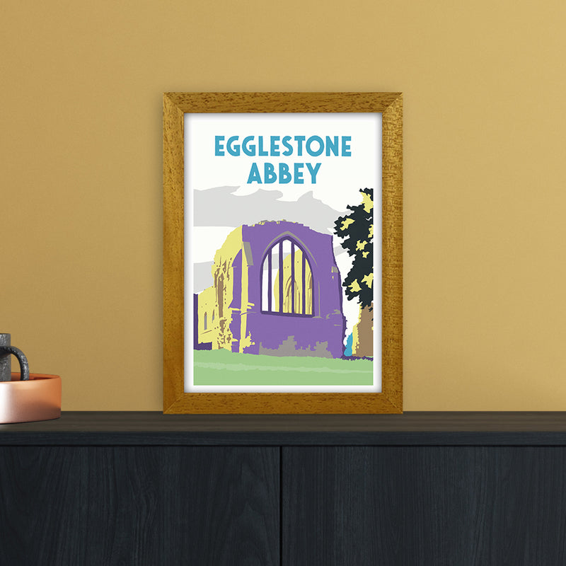 Egglestone Abbey Portrait Travel Art Print by Richard O'Neill A4 Print Only
