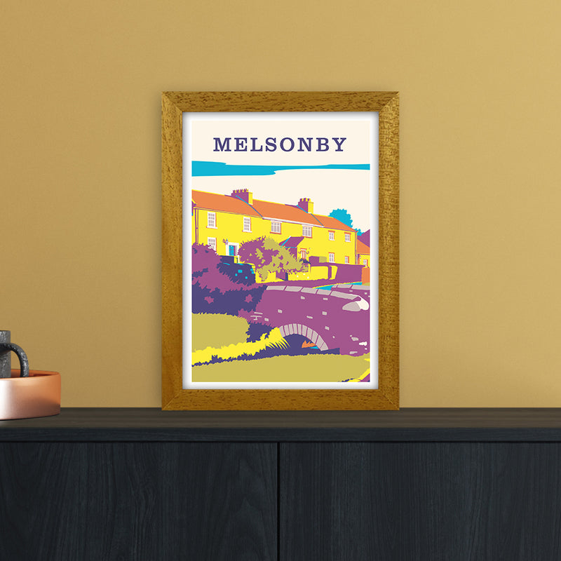Melsonby Portrait Travel Art Print by Richard O'Neill A4 Print Only