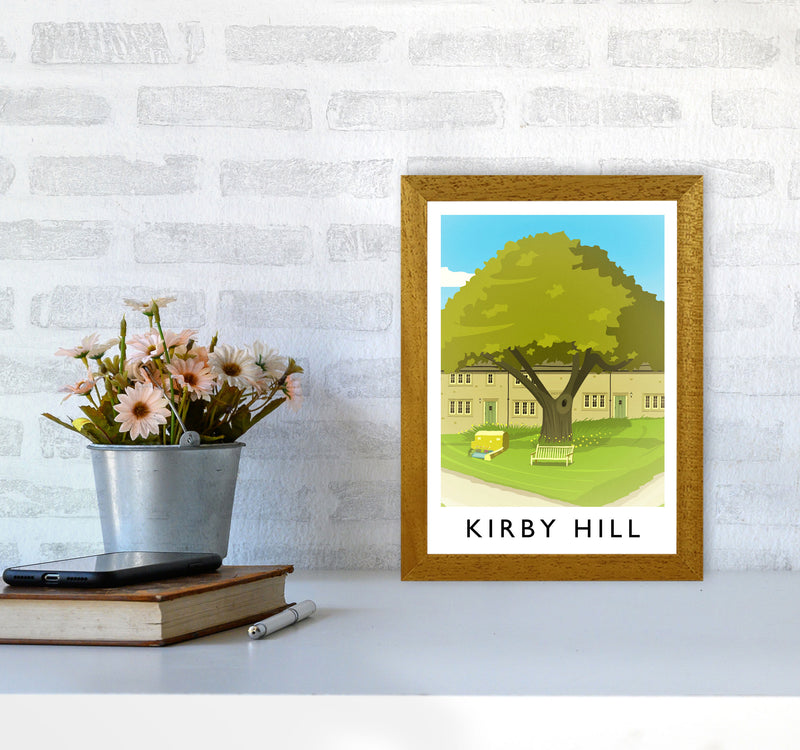 Kirby Hill portrait Travel Art Print by Richard O'Neill A4 Print Only