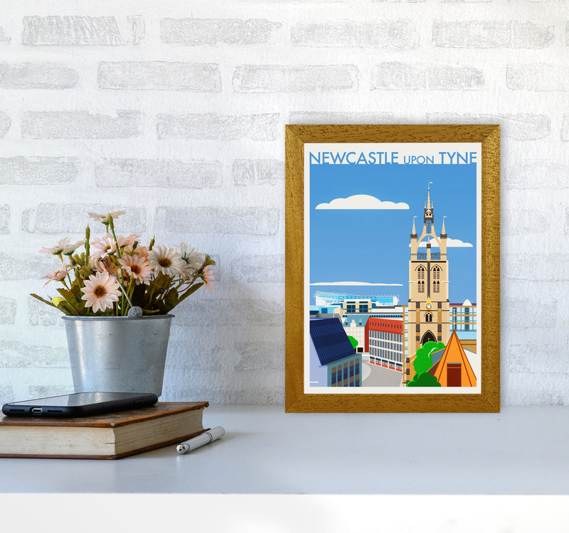Newcastle upon Tyne 2 (Day) Travel Art Print by Richard O'Neill A4 Print Only