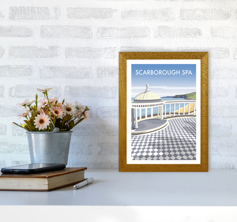 Scarborough Spa portrait Travel Art Print by Richard O'Neill A4 Print Only