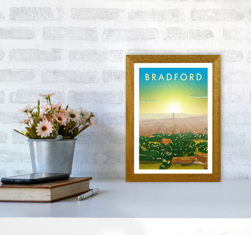 Bradford 2 portrait Travel Art Print by Richard O'Neill A4 Print Only
