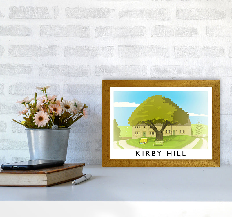 Kirby Hill Travel Art Print by Richard O'Neill A4 Print Only