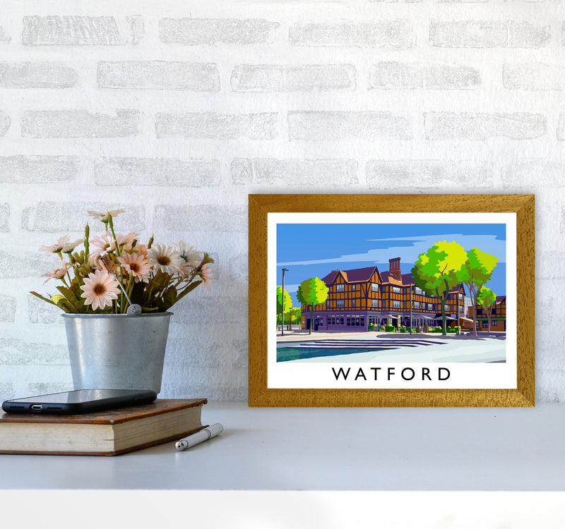 Watford 2 Travel Art Print by Richard O'Neill A4 Print Only