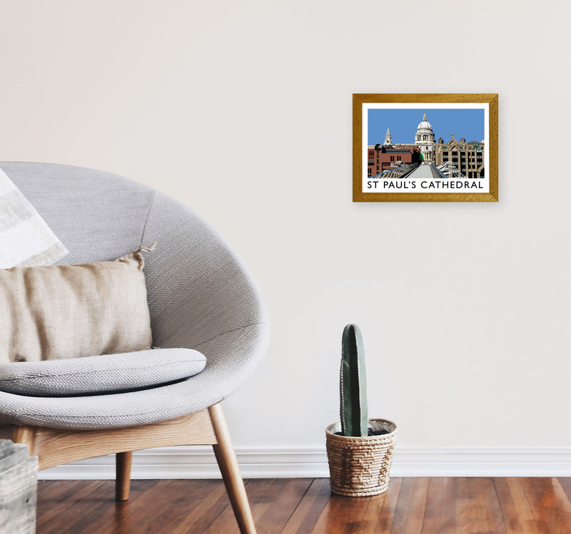St Pauls Cathedral (Landscape) by Richard O'Neill A4 Print Only