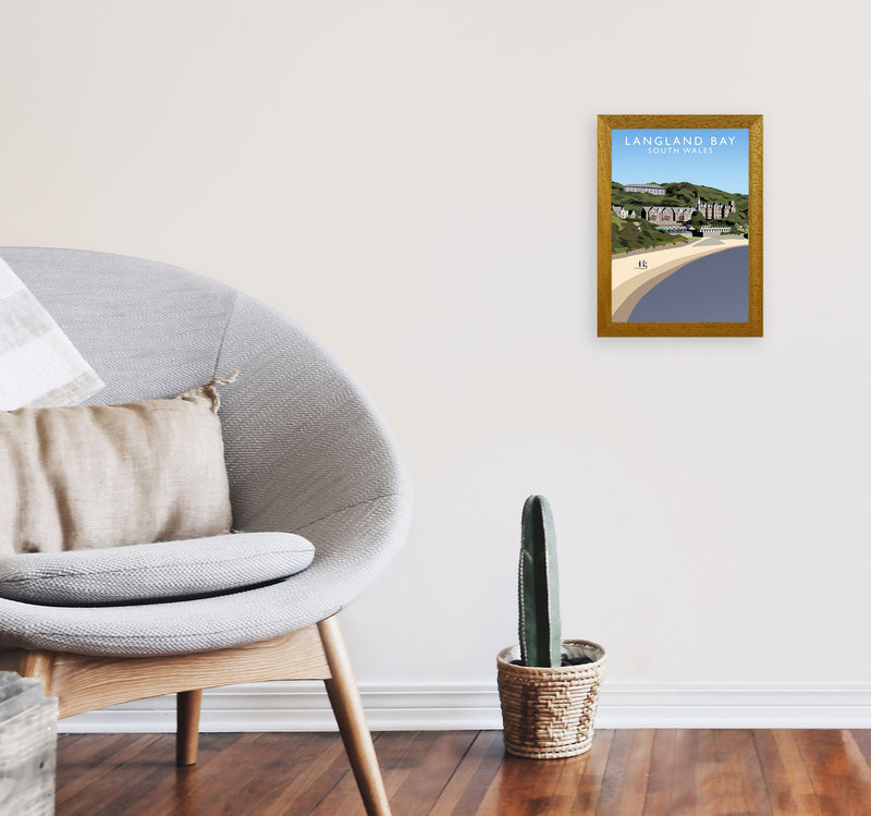 Langland Bay by Richard O'Neill A4 Print Only