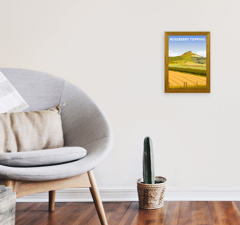 Roseberry Topping2 Portrait by Richard O'Neill A4 Print Only