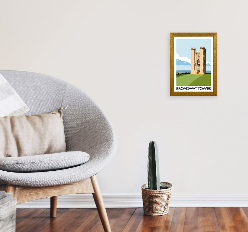Broadway Tower Art Print by Richard O'Neill A4 Print Only
