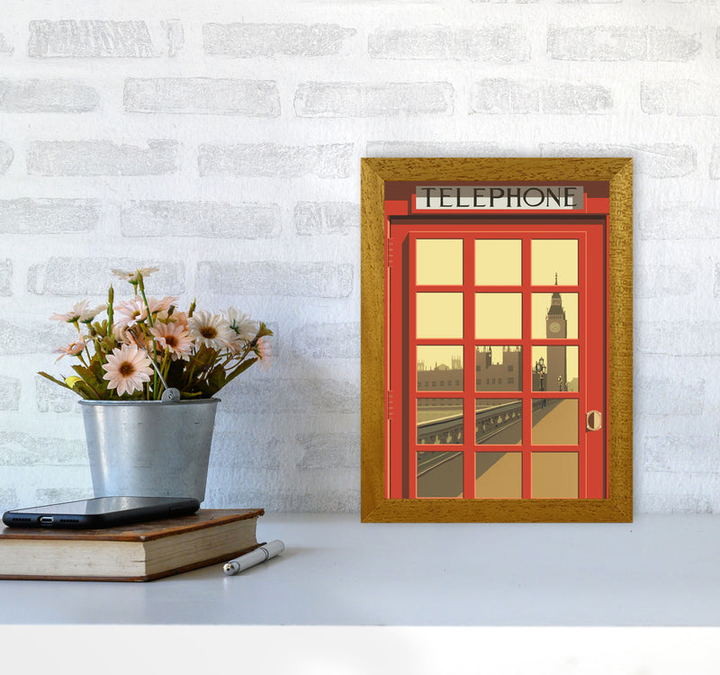 London Telephone Box 5 by Richard O'Neill A4 Print Only