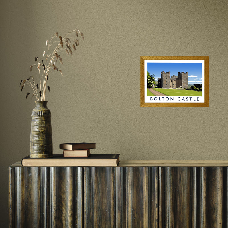 Bolton Castle 2 by Richard O'Neill A4 Oak Frame