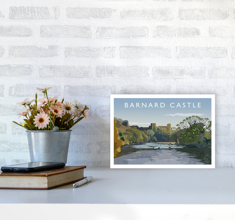 Barnard Castle 2 Art Print by Richard O'Neill A4 Black Frame