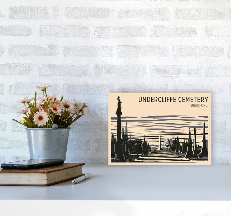 Undercliffe Cemetery copy Travel Art Print by Richard O'Neill A4 Black Frame